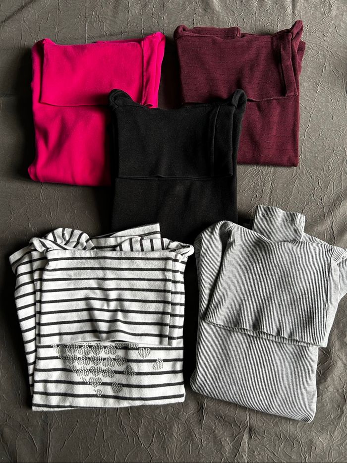 Lot de 5 sous-pulls fille « Orchestra »