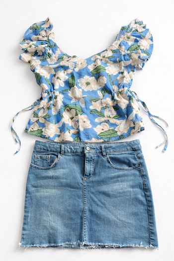 Ensemble jupe Jeans et top taille M