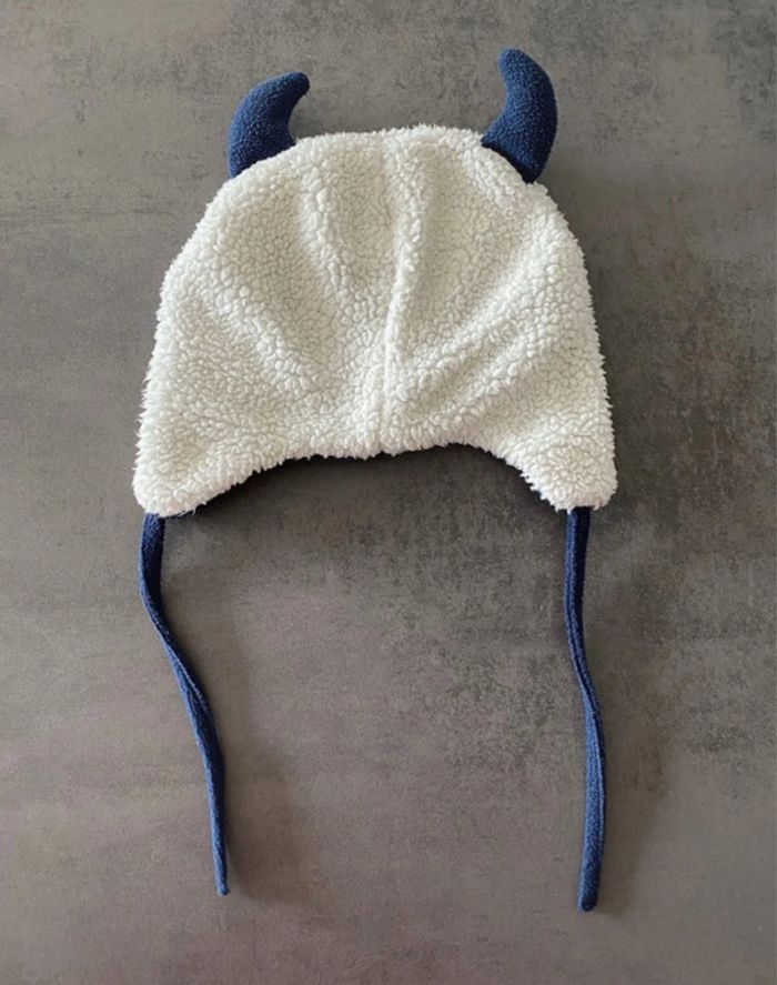Bonnet blanc petit diable 18/24 mois DPAM - photo numéro 2