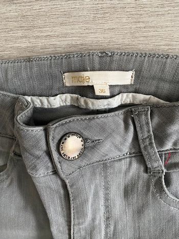 Maje jean slim gris S 36