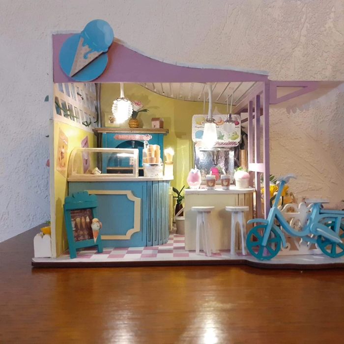 Miniature/diorama/vitrine Marchand de glace - Idée cadeau original - photo numéro 5