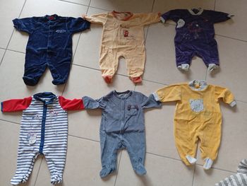 Lot de 6 pyjamas 