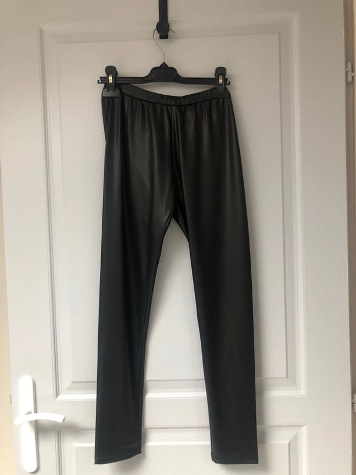 Legging simili taille 36 noir