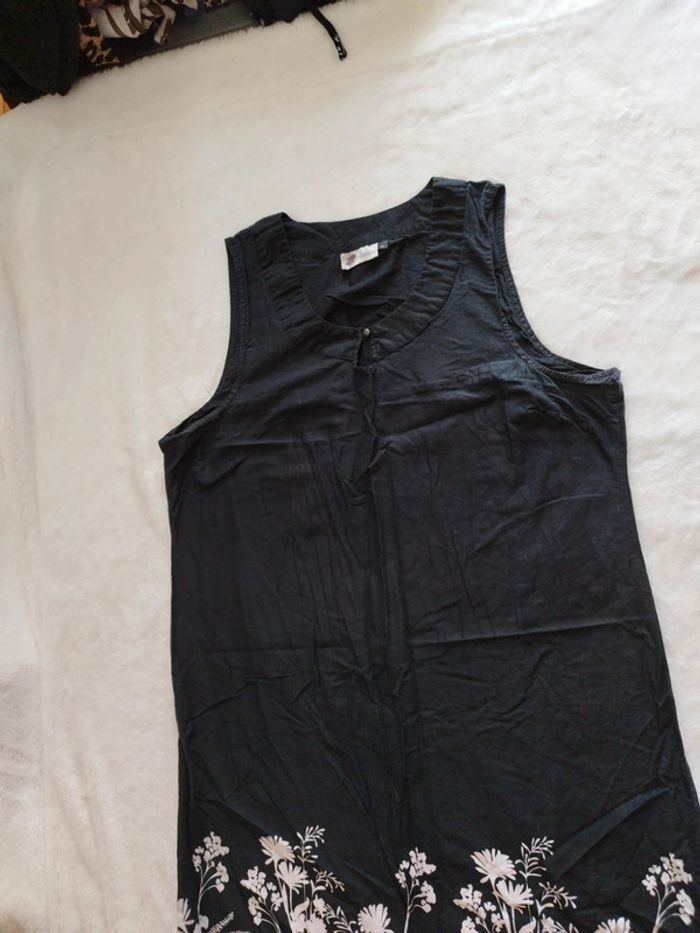 Robe été femme sans manche légere marque kwoman noir taille 48 - photo numéro 4