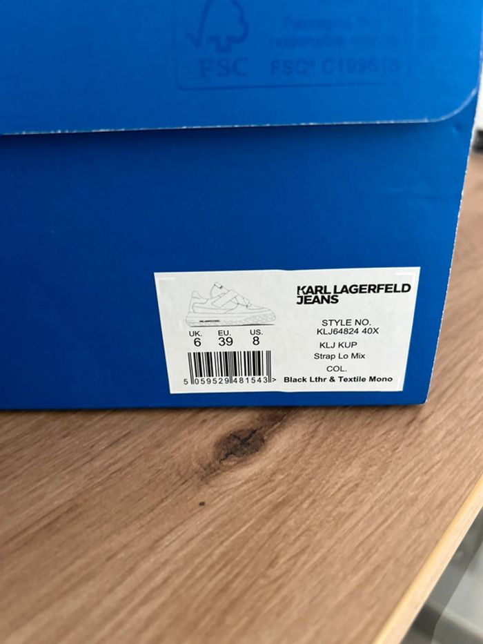 Baskets Noir Karl Lagerfeld 39 Neuves - photo numéro 7
