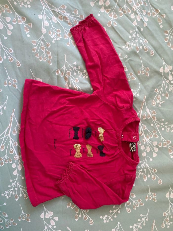 T-shirt manche longue taille 9 mois - photo numéro 2
