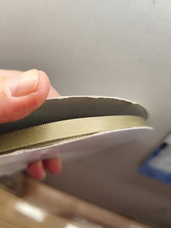 Ruban satin vert kaki clair