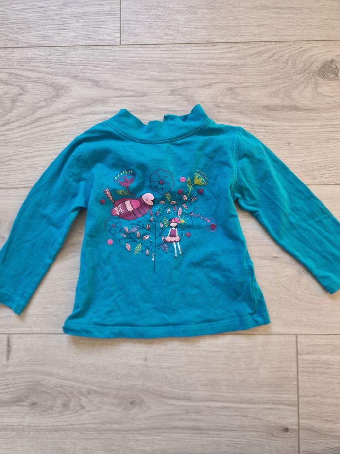 Lot de 5 T-shirts bébé fille manches longues 12 mois - photo numéro 4