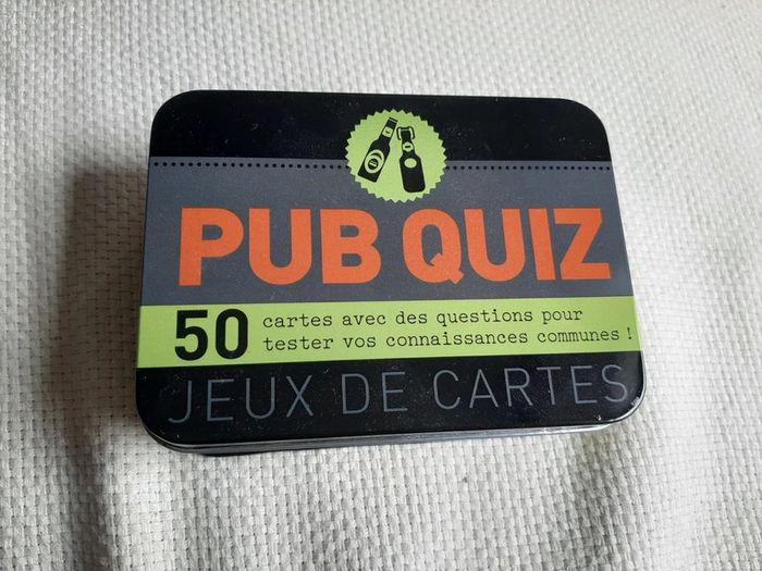 Jeux de cartes pub quiz