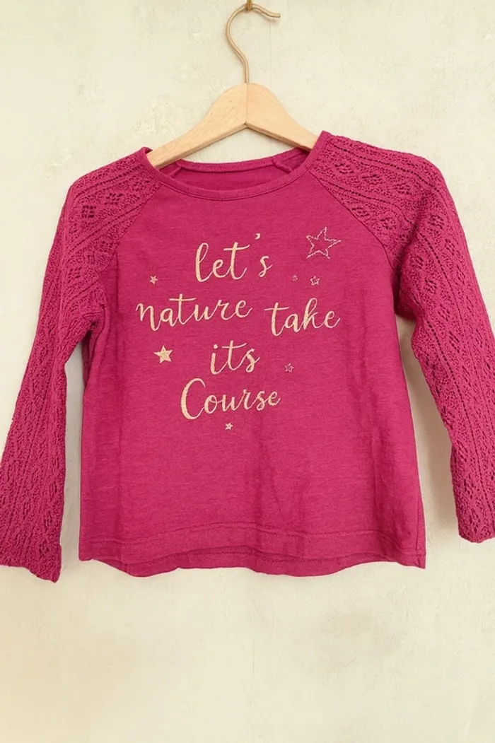 T-Shirt manches longues fille – Gémo Kid