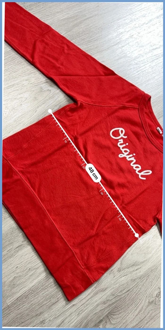 Pull GAP Rouge avec logo brodé Taille S - photo numéro 4