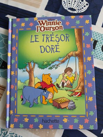 LIVRE DISNEY WINNIE L'OURSON LE TRÉSORS DORÉ NEUF  COMPORTE 32 PAGE MARQUE HACHETTE