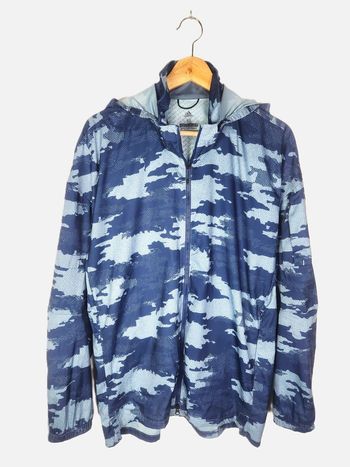 Veste légère Adidas, couleur bleu, taille M