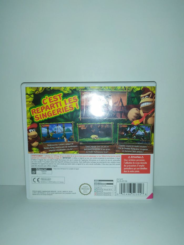 Donkey Kong country returns 3D Nintendo 3DS/2DS complet PAL - photo numéro 2