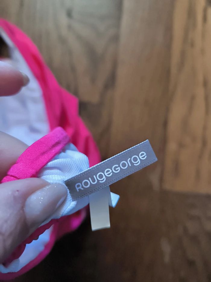 Bas de maillot de bain taille 40 rouge gorge - photo numéro 3