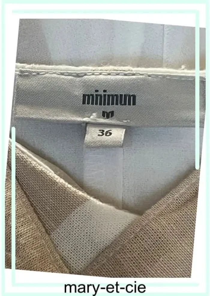 SOLDE - Robe d’été ample à fine bretelles - taille 36 - minimum - 80 % coton, 20 % lin - photo numéro 6