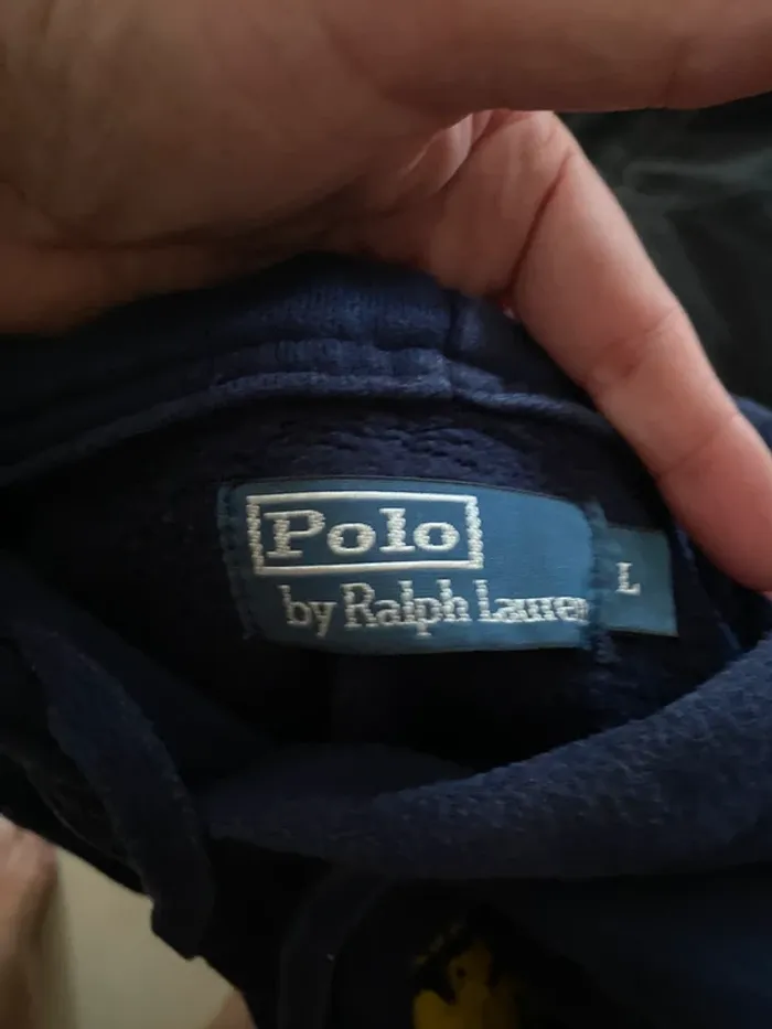 Sweat à capuche Ralph Lauren bleu marine – Taille L – Très bon état 🐎💛 - photo numéro 8