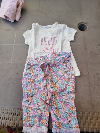 Ensemble pantalon fille 3 mois