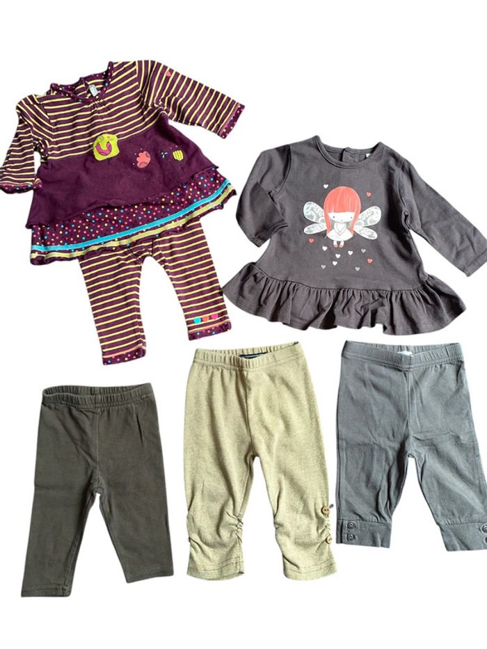 Lot de vêtements bébé fille tunique legging 3 mois