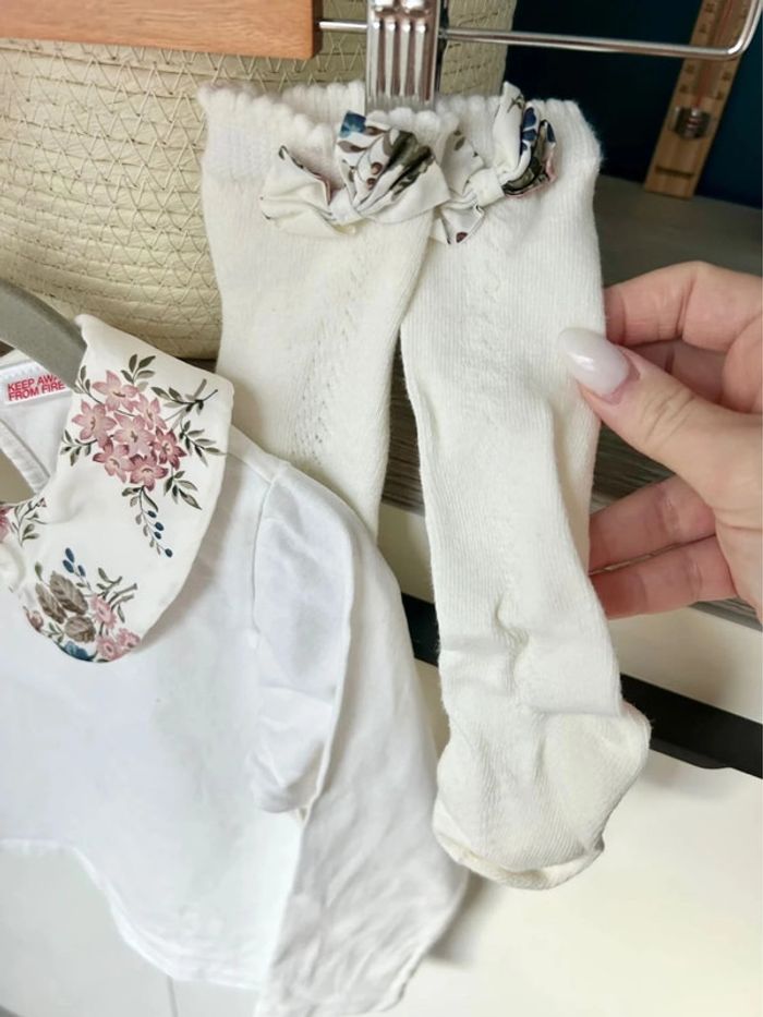 Ensemble haut et chaussette haute- Zara - 4 ans - photo numéro 3