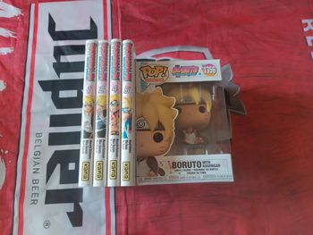 Manga Boruto 4 tomes+ funko pop