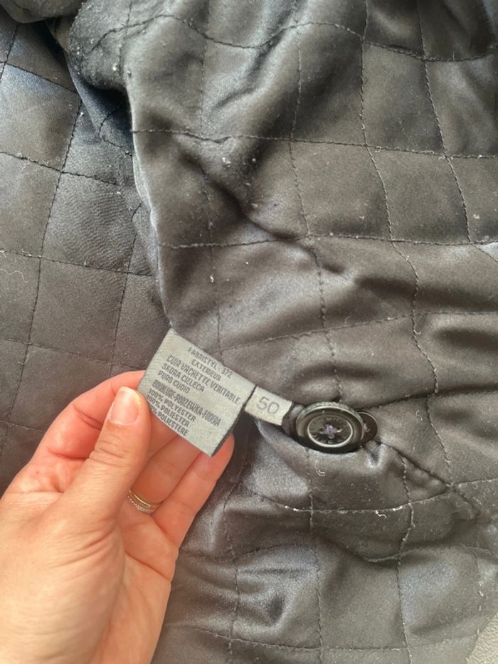 Veste cuir homme 50 noir - photo numéro 9