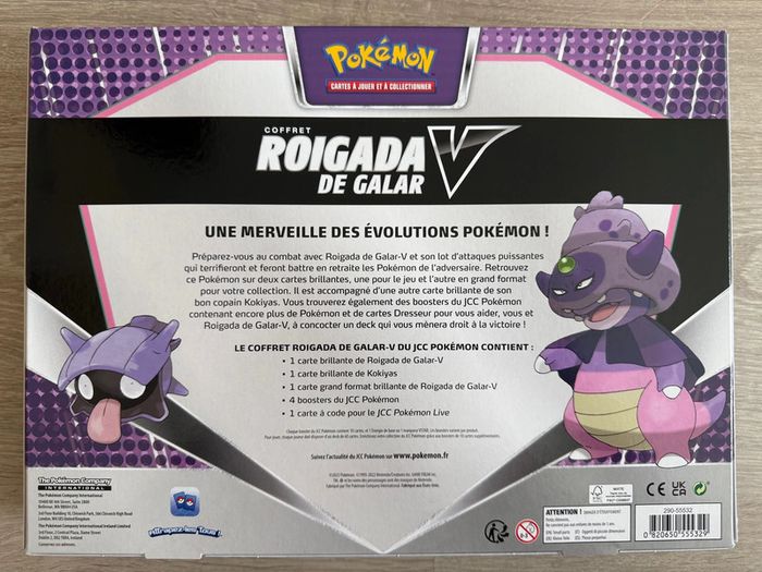 Coffret Pokémon Roigada de Galar V Neuf Scellé - photo numéro 4