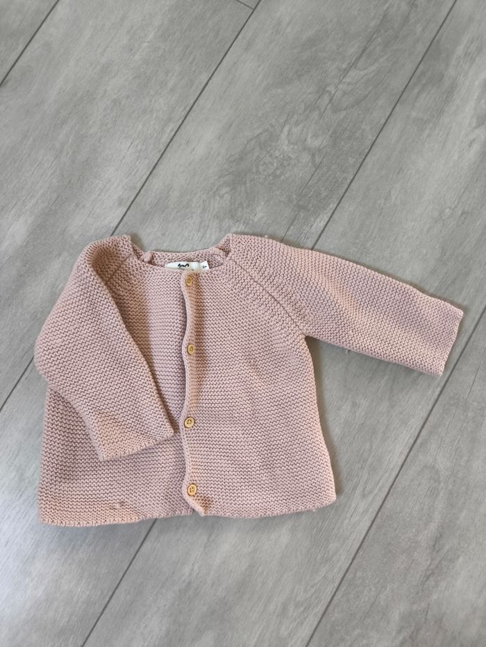 Gilet rose Cyrillus maille