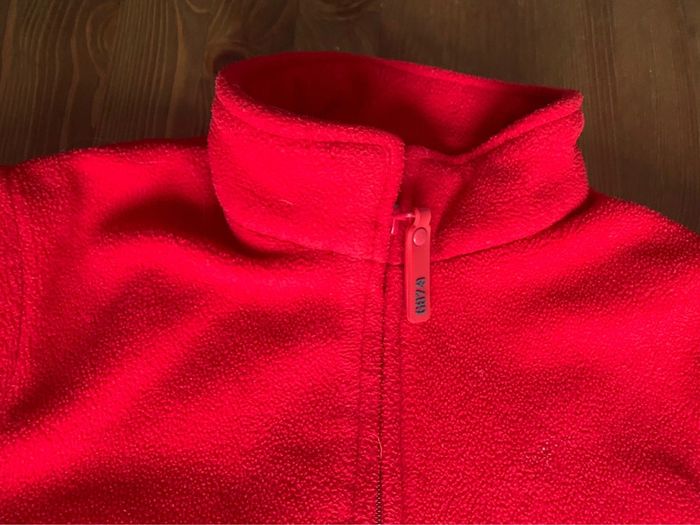 Veste polaire Tex 9/10 ans rouge - photo numéro 4