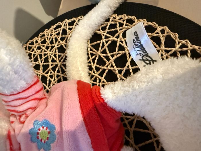 Peluche Diddlina Blanc Rose - photo numéro 4