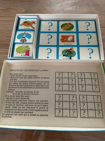 Jeu les 3 font la paire