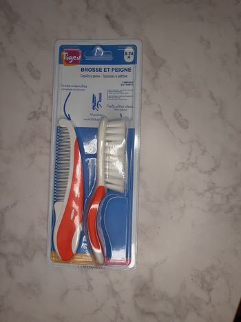 🤎🧸Brosse et Peigne Tigex neuf 🧸🤎