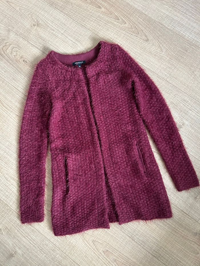 Cardigan bordeaux tout doux Morgan taille XS jamais porté - photo numéro 7
