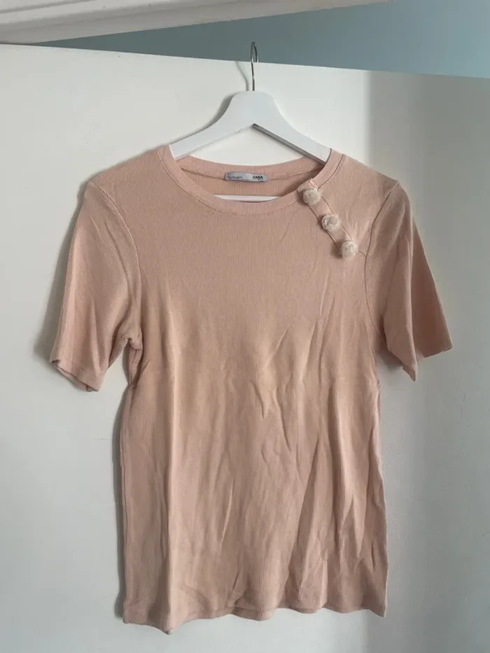 Haut rose clair Zara L
