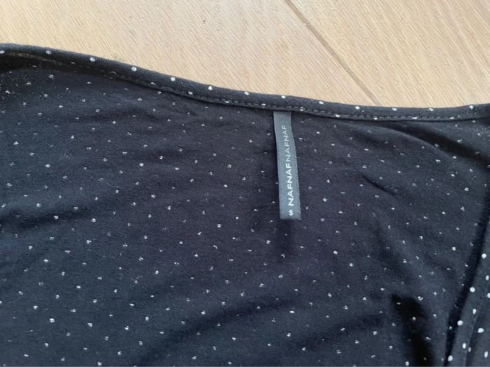 Robe cache-cœur noire à pois blanc - Naf Naf - S - photo numéro 5