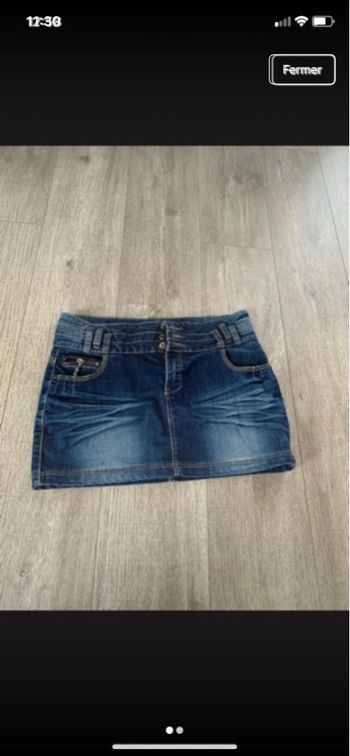 Jupe courte jeans 