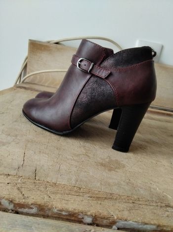 Bottines bordeaux 