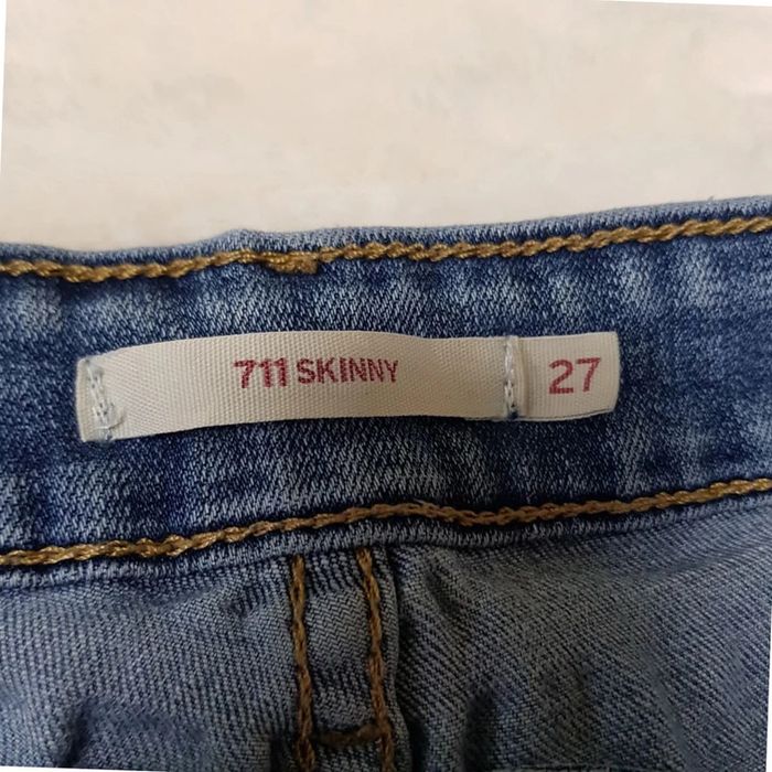 Jean Levi's 711 Skinny W27 L28 Bleu - photo numéro 9