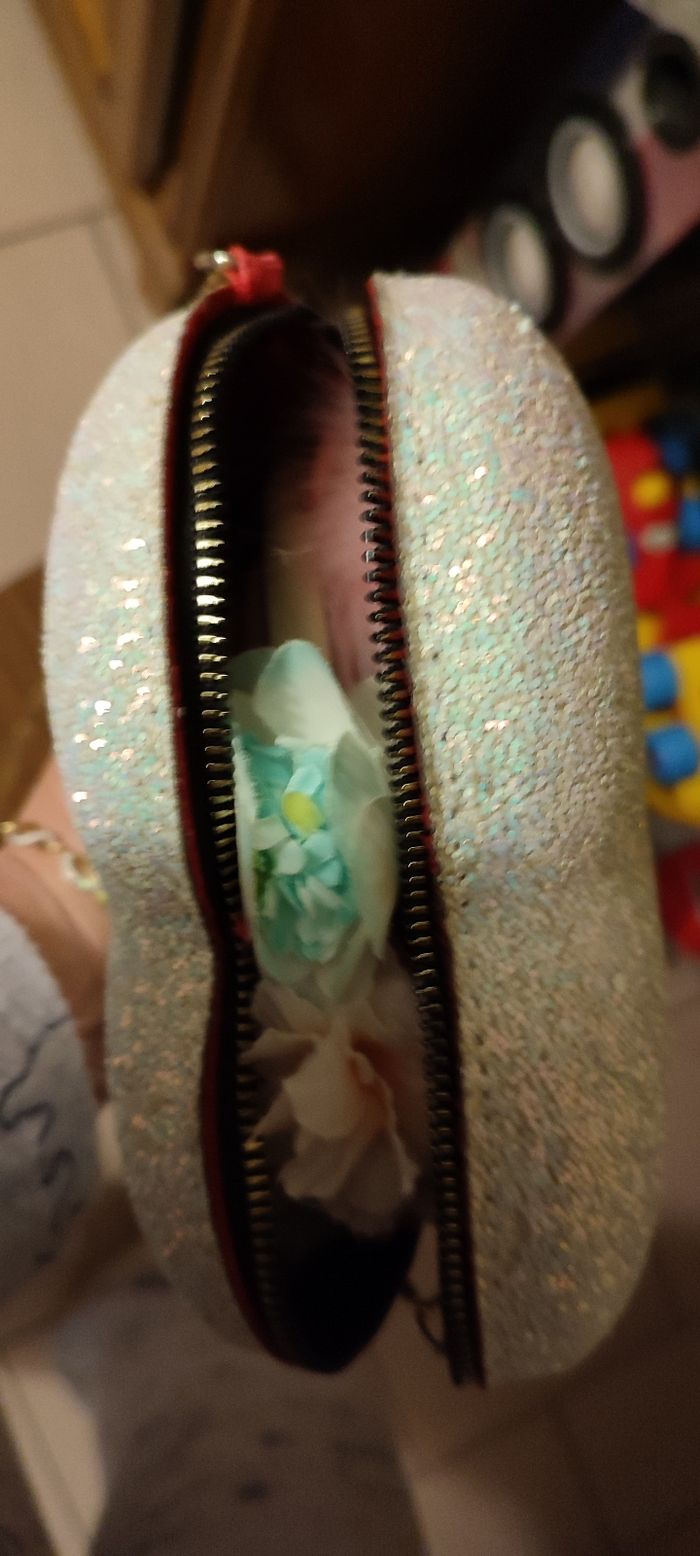 Sac en forme de cœur paillettes - photo numéro 7