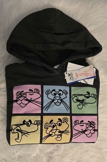 Neuf (non porté)🏷🩷🩷😍🤩SUPERBE  sweat molleton 10  ans fille (la Panthère rose ) 🩷🩷🩷