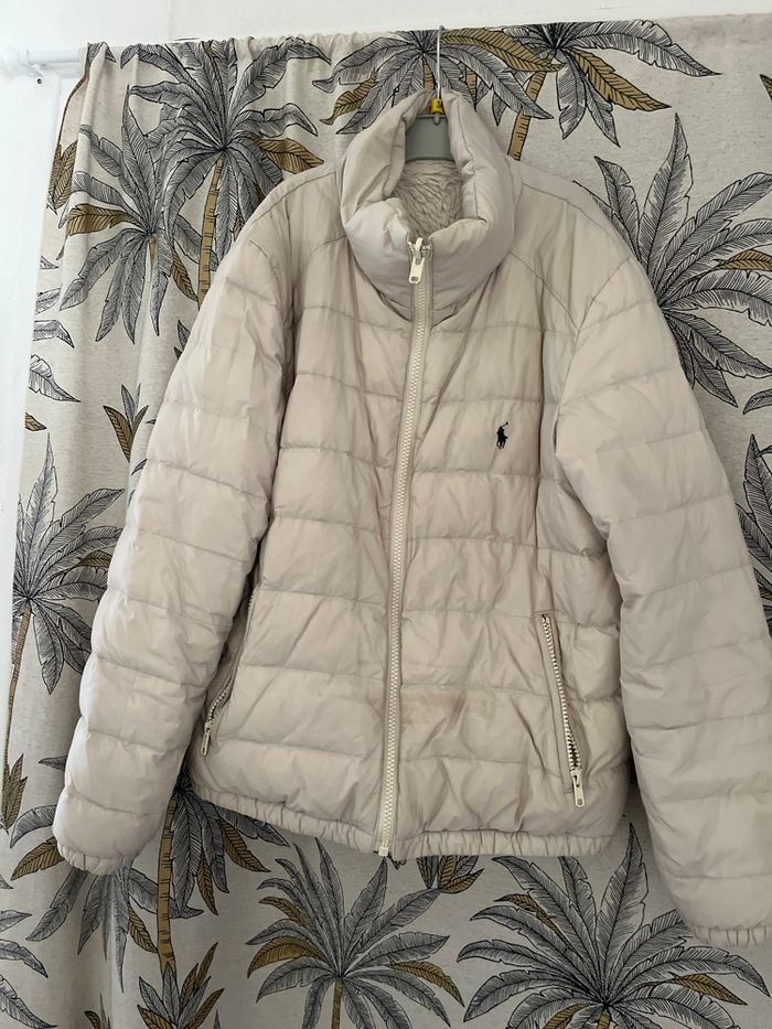 Manteau, doudoune, réversible, creme 12/14 ans  Ralph Lauren