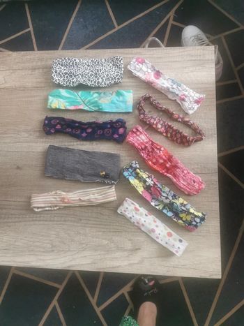 Lot de 10 bandeaux filles