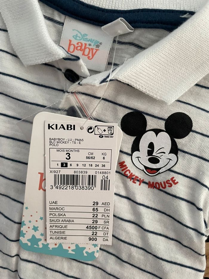 t-shirt Mickey 3 mois - photo numéro 2