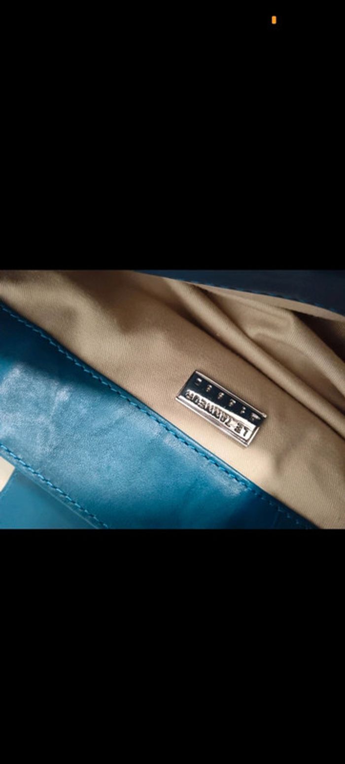 Le tanneur | Sac à main rare bleu canard - photo numéro 12