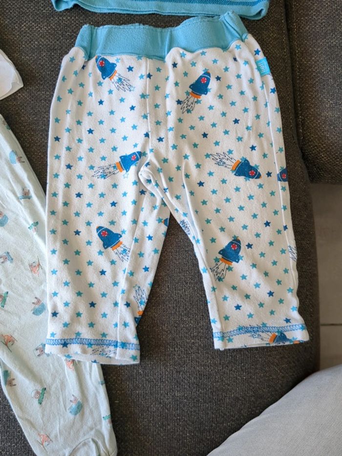 Lot de 2 pyjamas 2 pièces manches longues 1 an - photo numéro 4