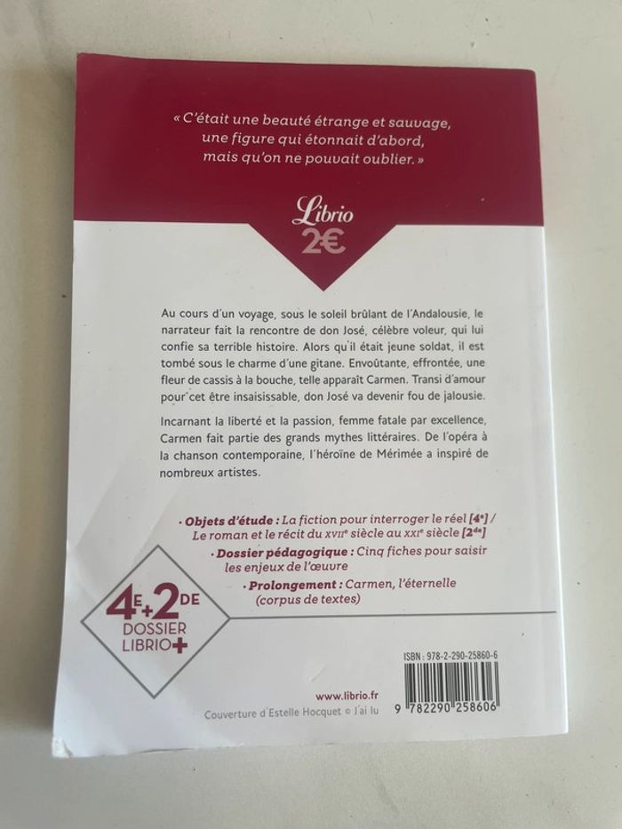 Livre Mérimée Carmen - photo numéro 3