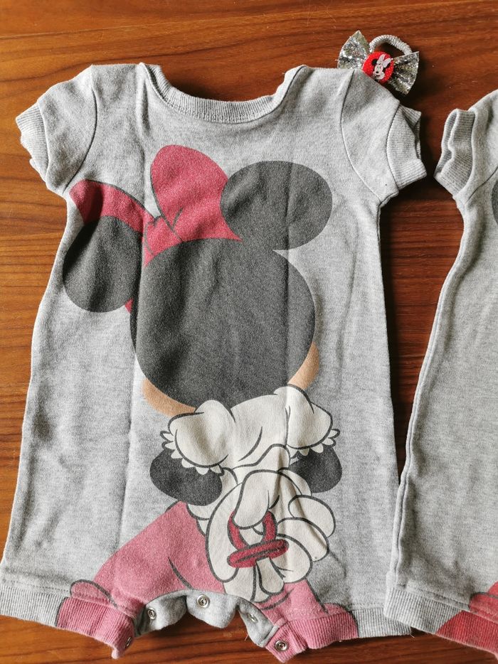 Barboteuses Disney Mickey Minnie 6 mois Jumeaux - photo numéro 6