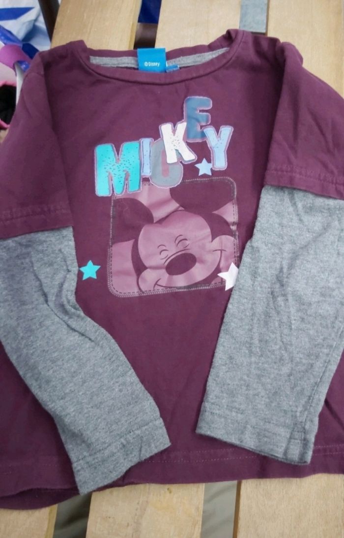 Tee shirt manches longues mickey