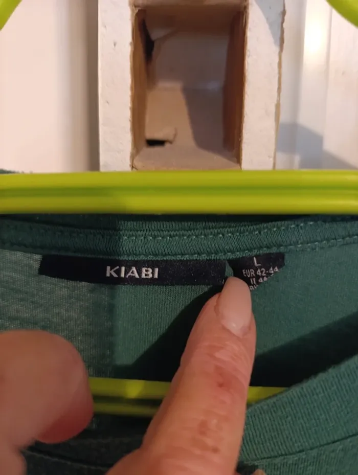 Tee-shirt tunique Taille L vert Kiabi - photo numéro 4