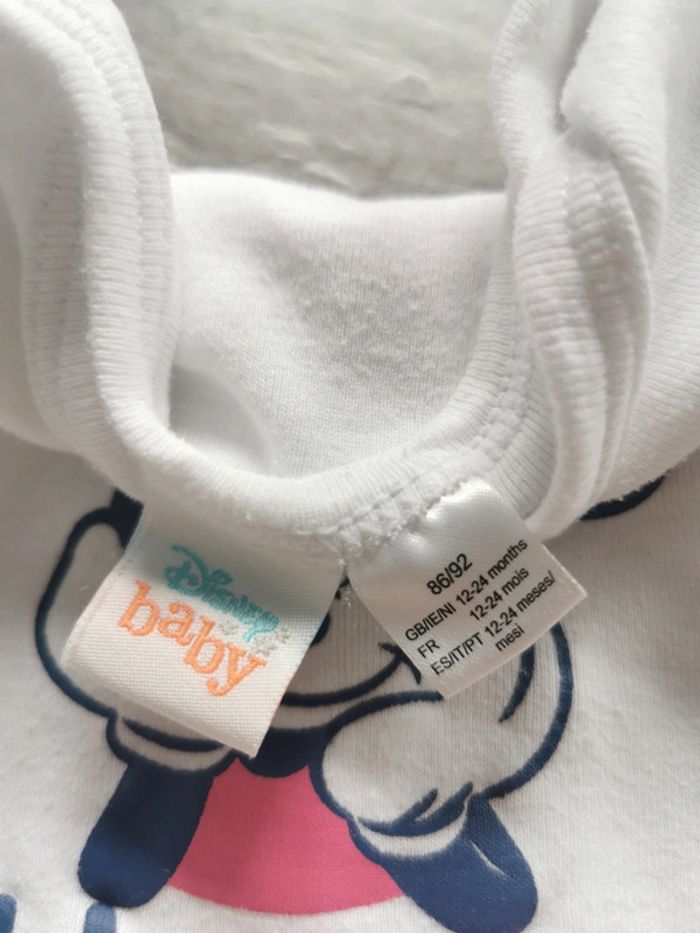 Body manches longues bébé fille 12/24 mois Minnie - photo numéro 2
